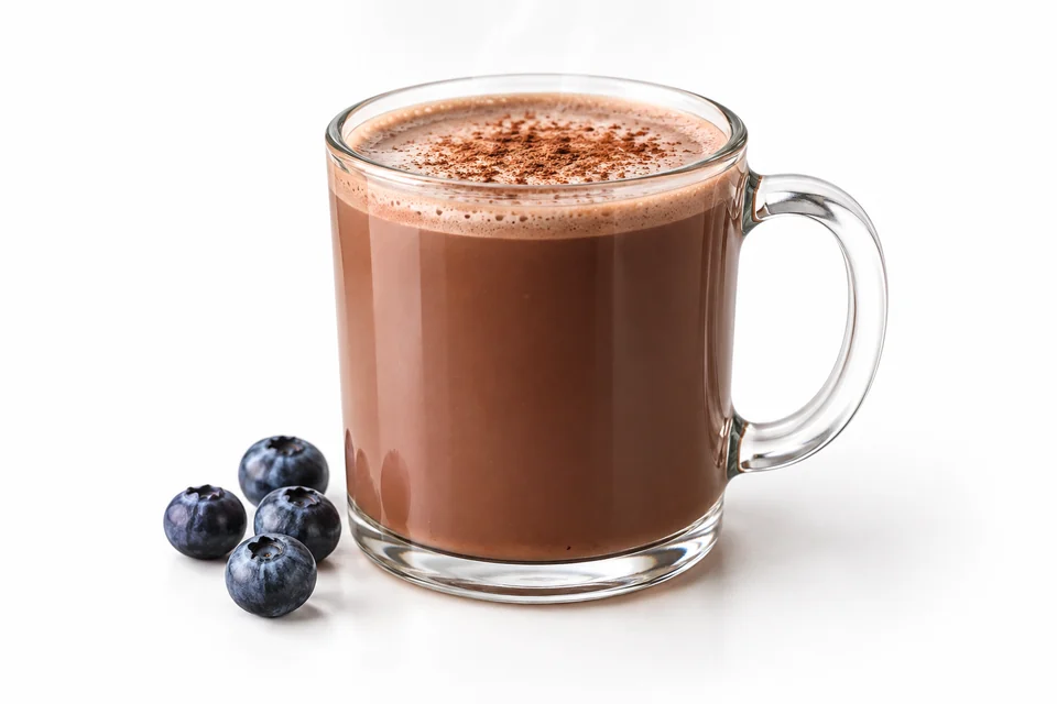 BLUEBERRY HOT CHOCOLATE