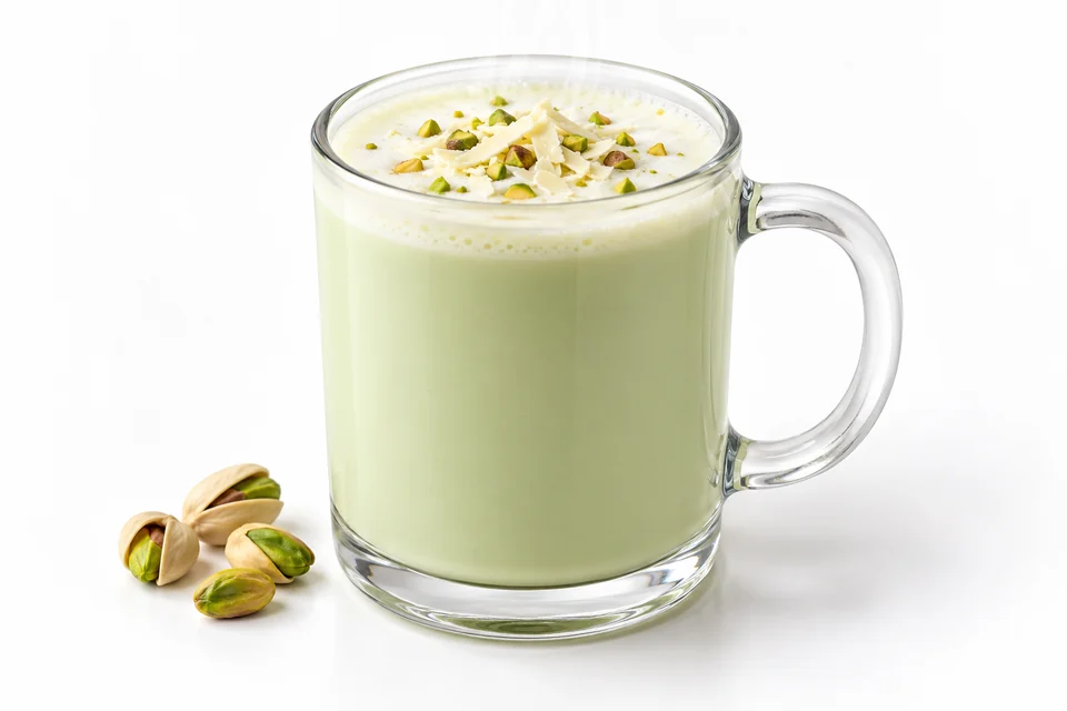 PISTACHIO WHITE HOT CHOCOLATE